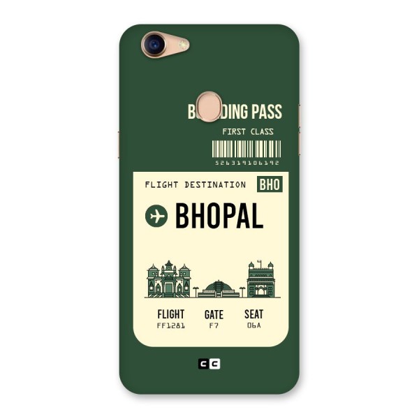 Bhopal Boarding Pass Back Case for Oppo F5 Youth